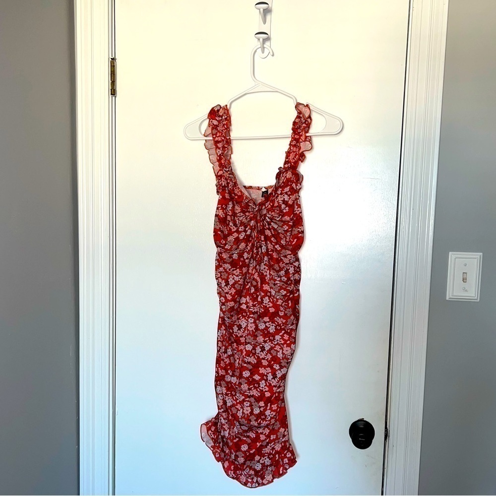 CBR red midi dress- size medium